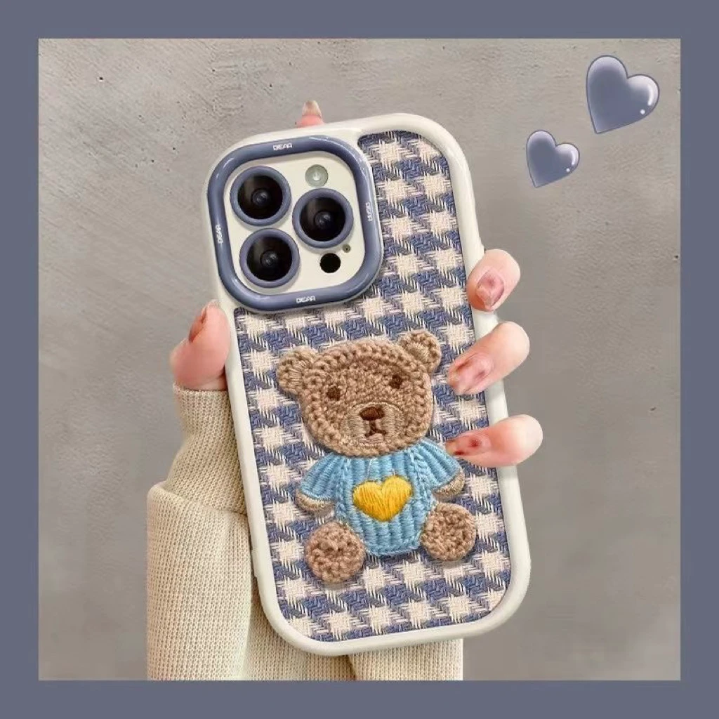 白框格子适用iphone15pro/14手机壳苹果13/12/11华为vivo小米oppo