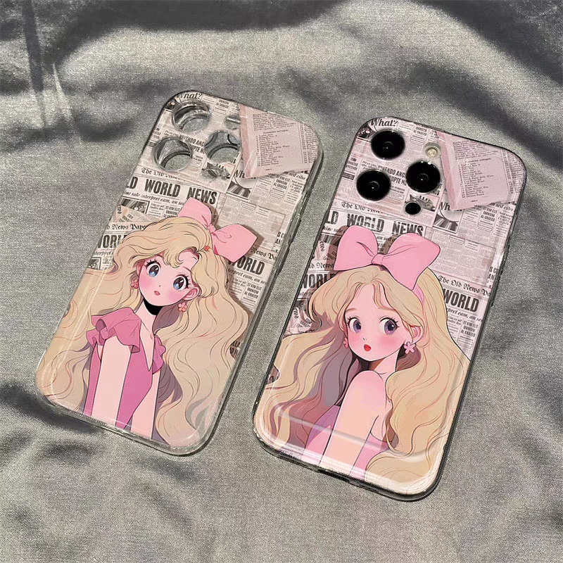 金发公主适用iphone15pro/14手机壳苹果13/12/11华为vivo小米oppo