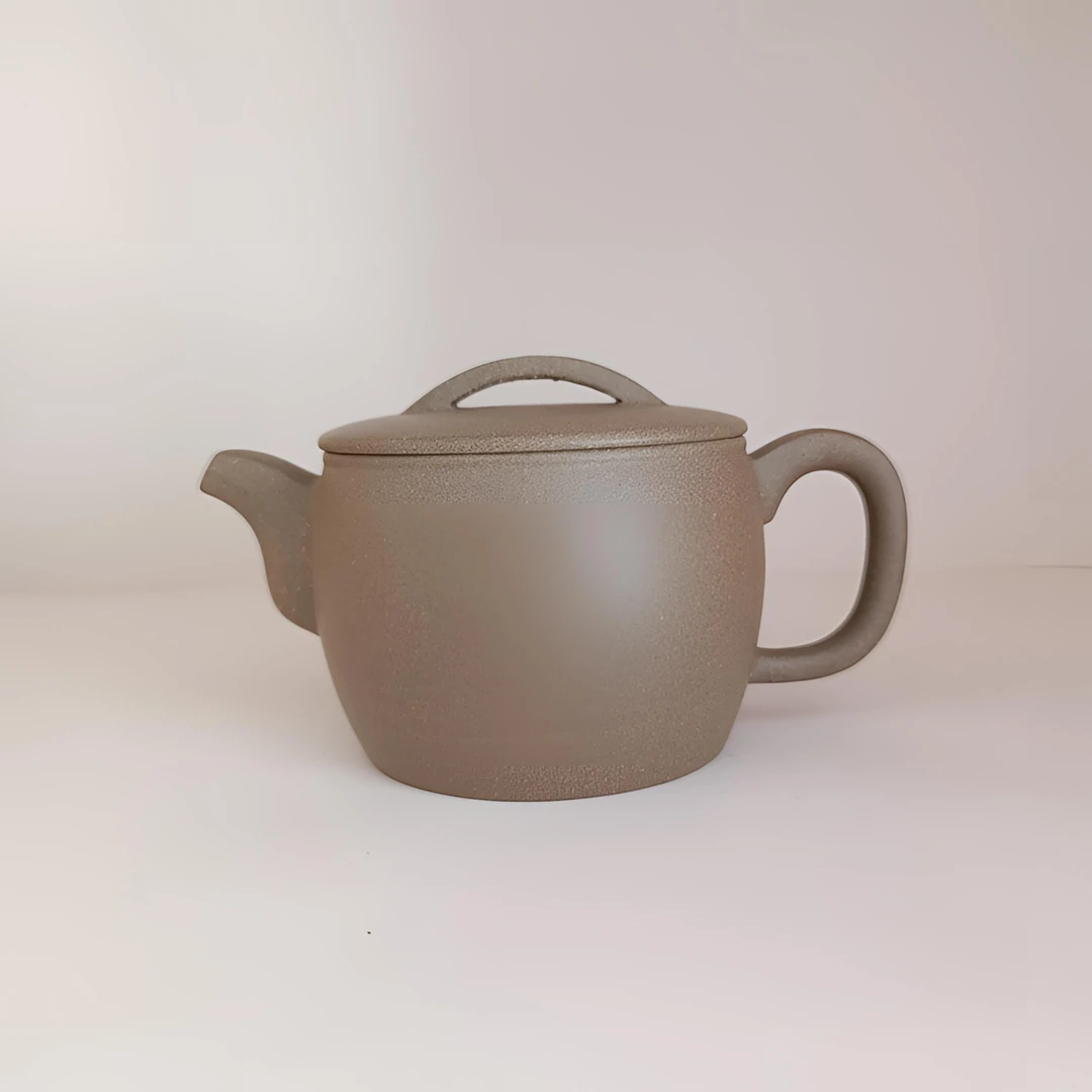 紫砂汉瓦壶青段泥手制230CC精美茶具大口泡茶壶正宗紫砂壶