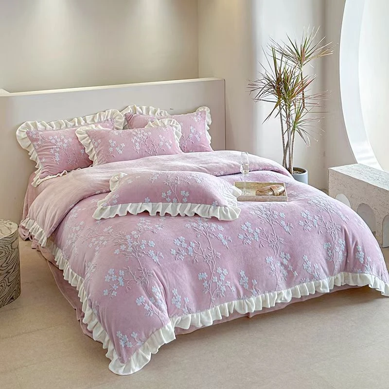 [程嘉琪] ①直播间实物实拍高端床品套件四件套被子听清编码下单