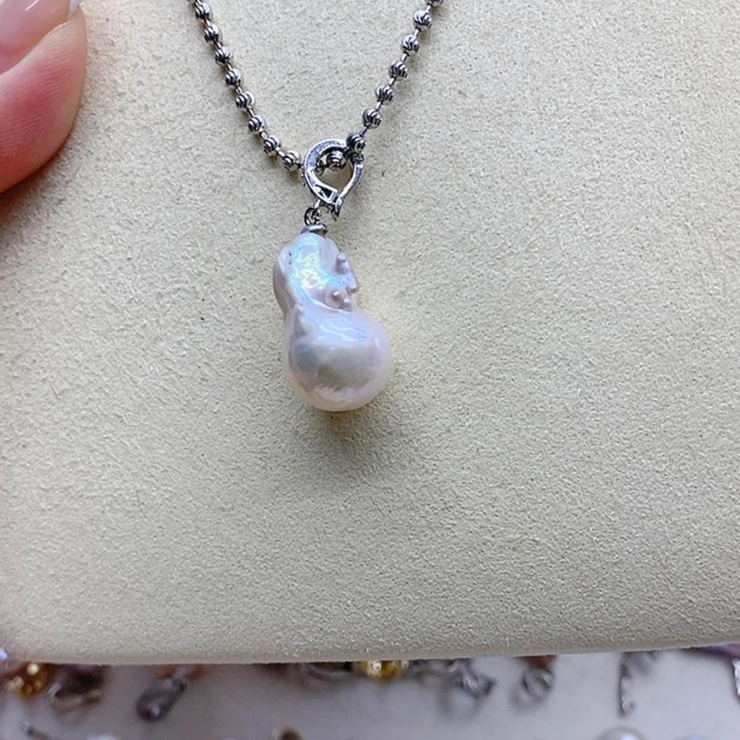 【闪购商品】淡水珍珠耳饰银S925镶嵌小****子