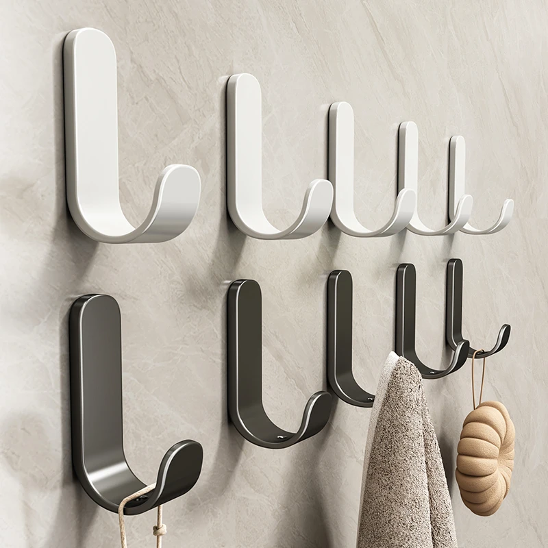 优勤卫生间强力粘胶免打孔粘钩墙壁贴墙上承重厨房浴室门后挂钩