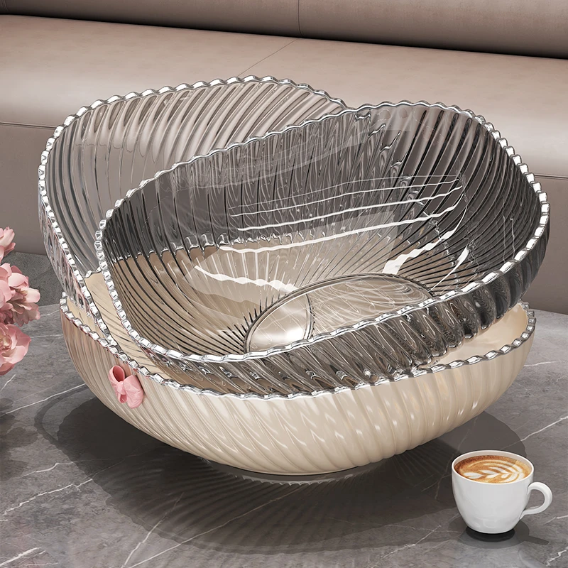 优勤水果盘客厅家用2025新款茶几果盘高档轻奢糖果盘摆放零食盘