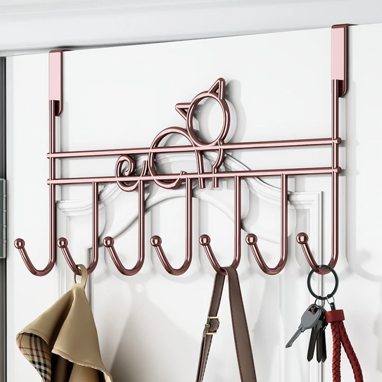 门后挂钩免打孔挂衣架墙上壁挂卧室门上挂架衣服帽收纳置物架神器