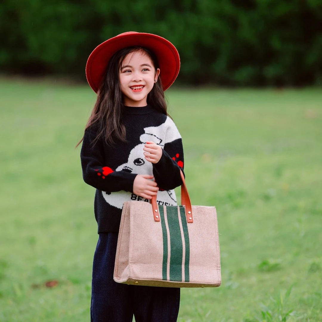 小麦孩H153毛衣山高领品质童装绵羊毛实体门店同款童装穿搭