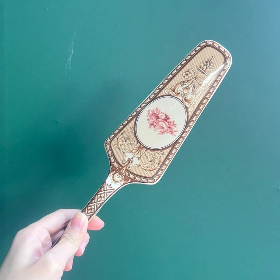 【老瓷】 向阳生花 16cm 茶色蛋糕铲  高温瓷釉中