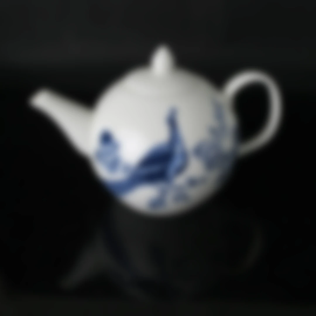 【HR】《羽若浮生》  1100ml 茶壶冷水壶水壶 高温釉中彩