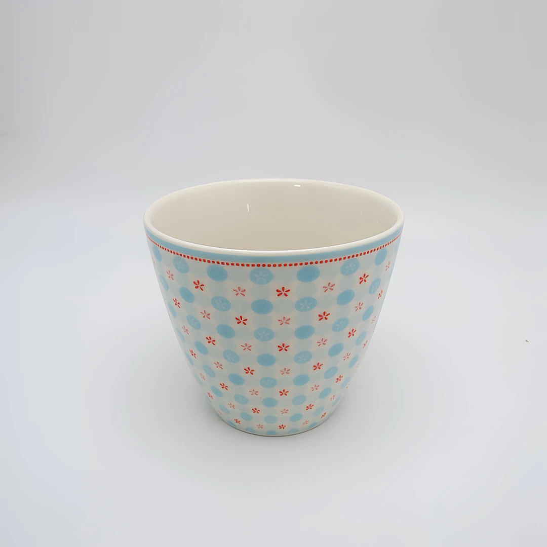 【GG家】07 钿 300ml拿铁杯 陶瓷水杯手握杯咖茶杯高温瓷釉中彩