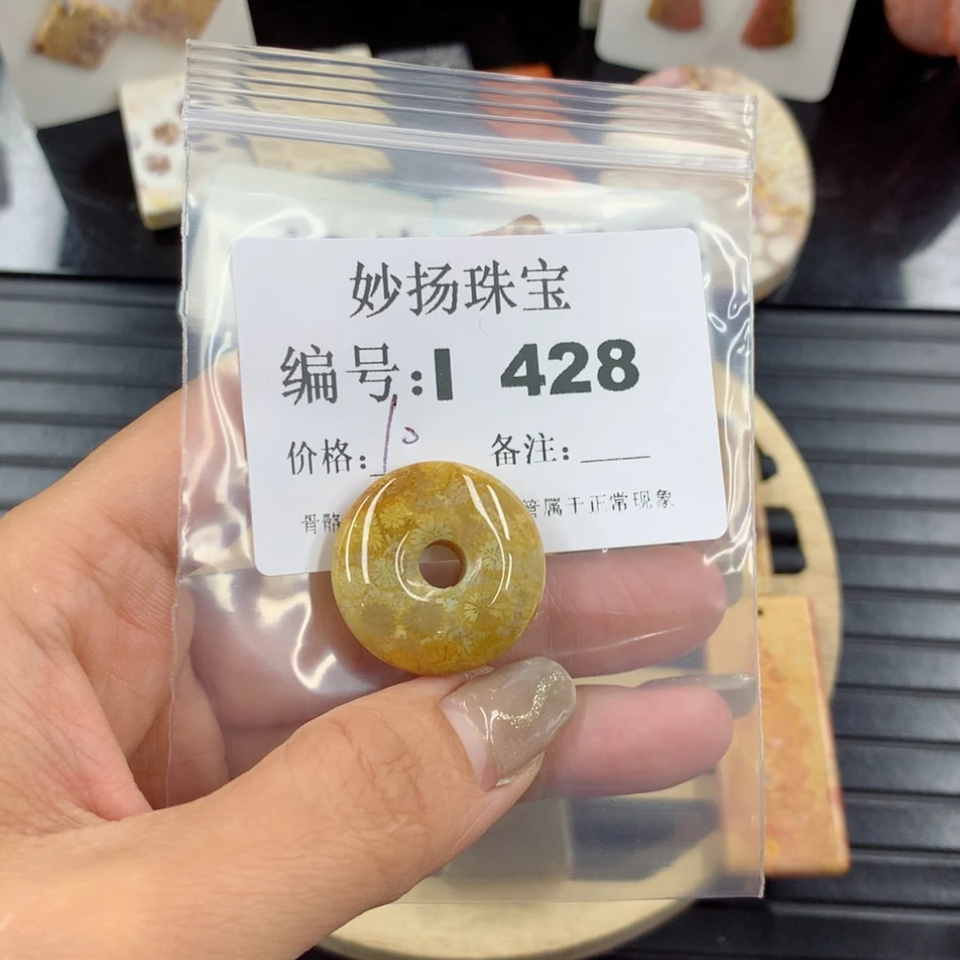 硅化珊瑚（珊瑚玉）1未镶嵌^****^