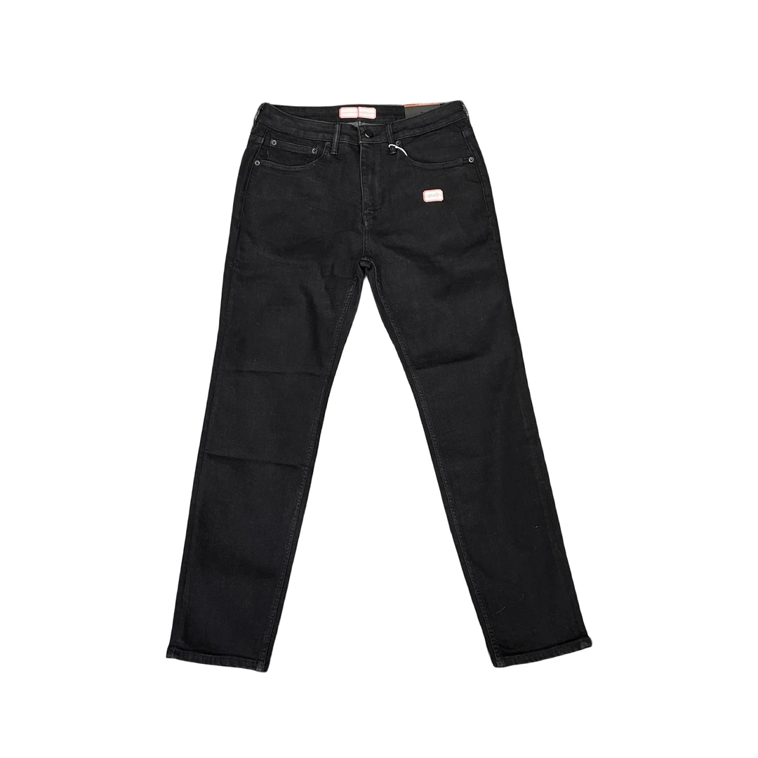 ‮ss⁠ob⁠og⁠uh‬ bs中腰直筒修身黑色牛仔裤 81007