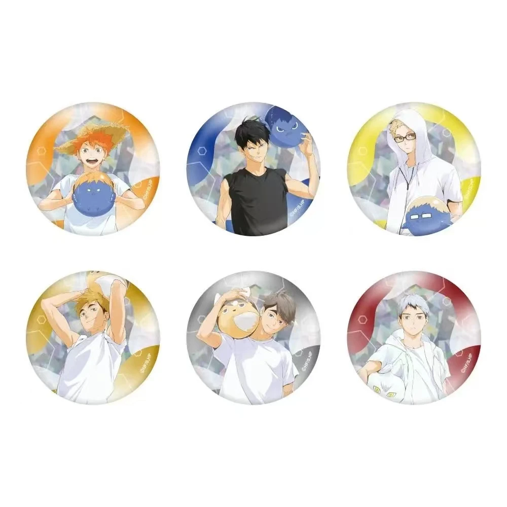 【排球少年】夏日沙滩 文房具吧唧徽章 盲盒代拆