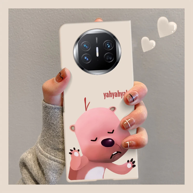 华为mateX5手机壳新款趣味搞怪海狸mateX32折叠屏高级保护套女款