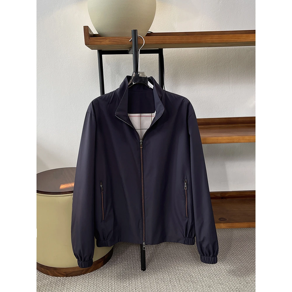 黑科技CHAO细斜纹防风防水面料 双层轻薄款春季男士夹克外套