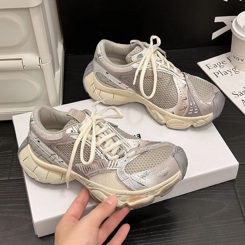 八家订书机3xl老爹鞋网面休闲时尚百搭夏季潮鞋春季网红学生跑步