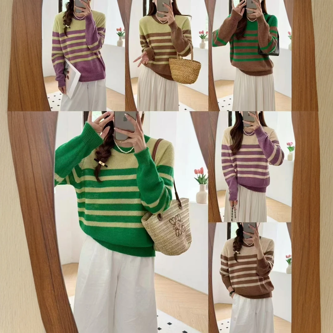2024新款！女士内搭圆领长袖针织打底衫FG854