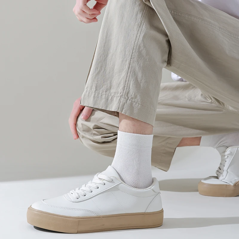 【艾草精油袜】男女款中筒新款按摩舒适透气纯色纯棉抑菌除臭袜