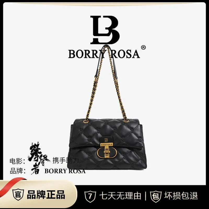 BORRY ROSA/2023新款秋冬流浪包显眼包时尚轻奢百搭单肩斜挎包女