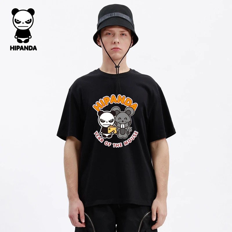 HiPanda短袖男t恤重磅精梳长绒棉短袖T恤男士圆领纯棉百搭半袖