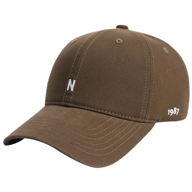 韩版显脸小棒球帽男女春夏ins潮流时尚N字母软顶鸭舌帽网红情侣帽