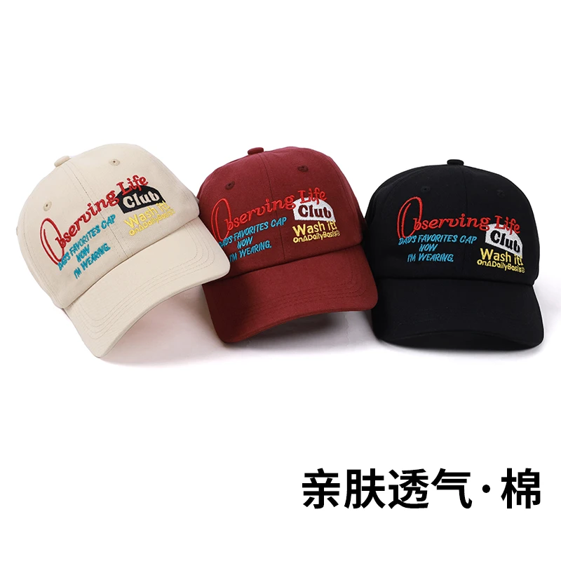 美式字母刺绣大码棒球帽女大头围显脸小鸭舌帽情情侣户外遮阳帽