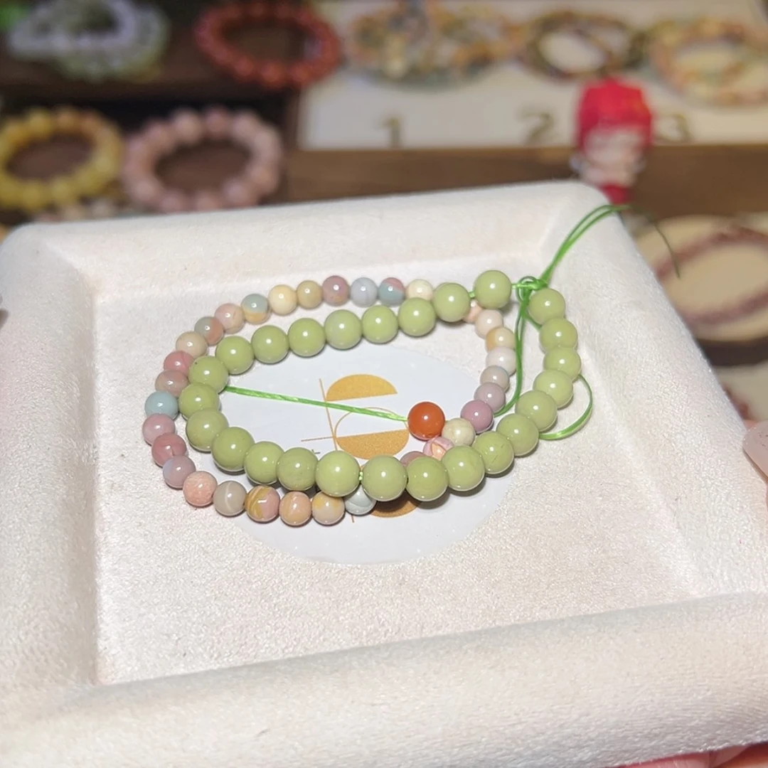 【闪购商品】石英质玉（阿拉善玉）手串未镶嵌c****y