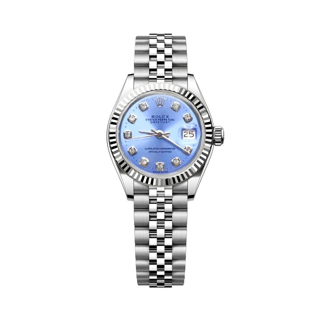 99新 Rolex/劳力士 日志女表-6917钢-A0161-蓝盘-26mm