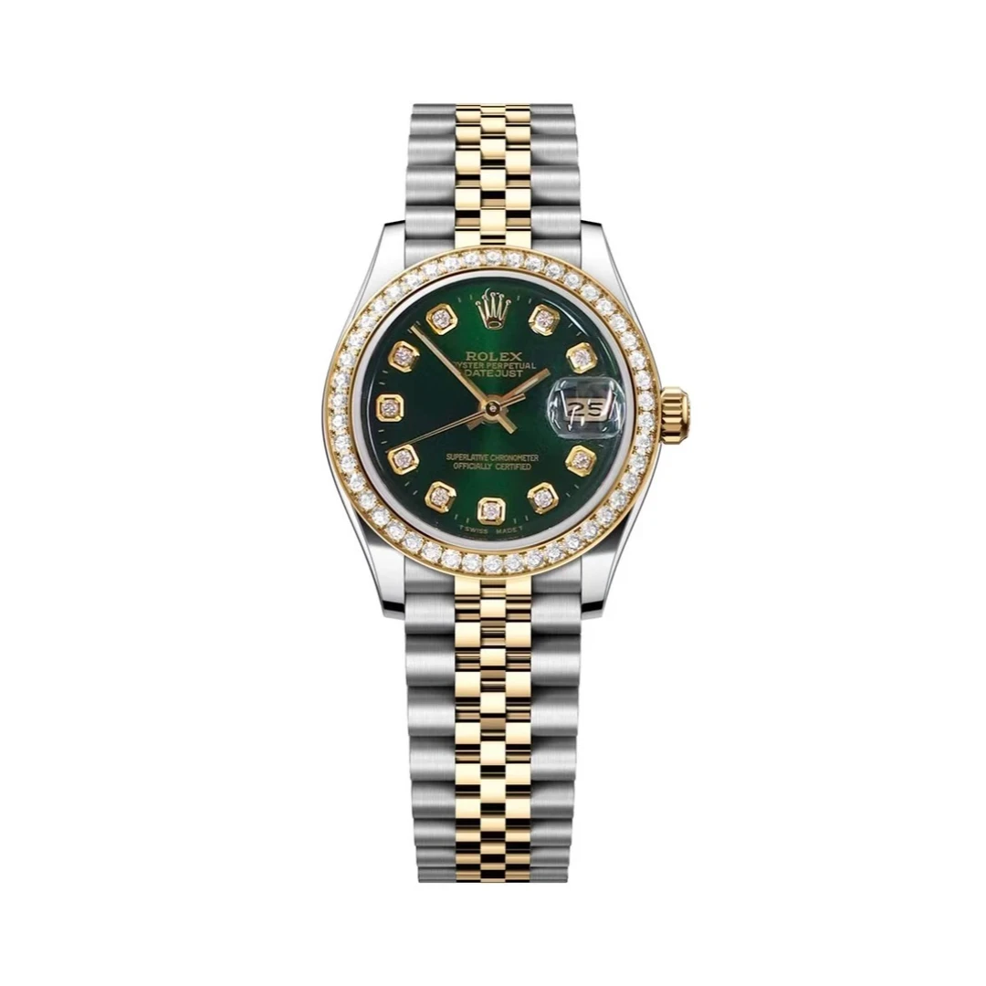 99新 Rolex/劳力士 日志6827间金-绿盘-31mm