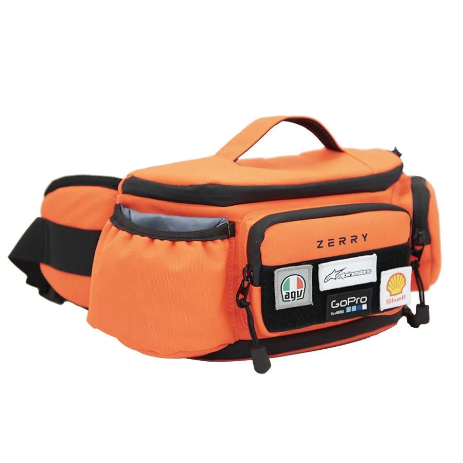 ZERRY时尚轻便休闲肩包骑行腰包可DIY大容量储物包摩托车腰包防水