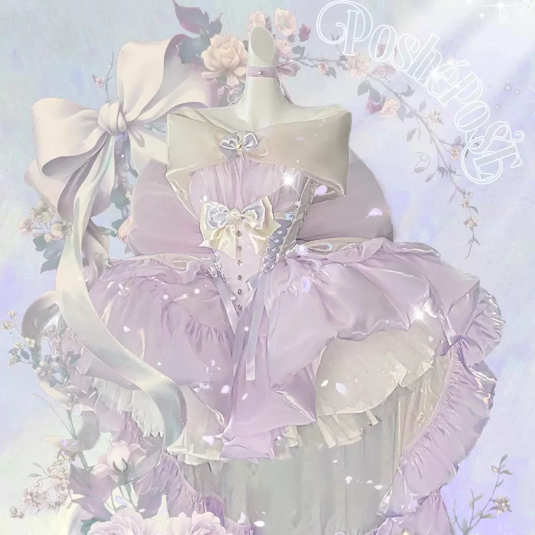 POSHEPOSE高定如心月白星紫·公主加冕 公主裙8