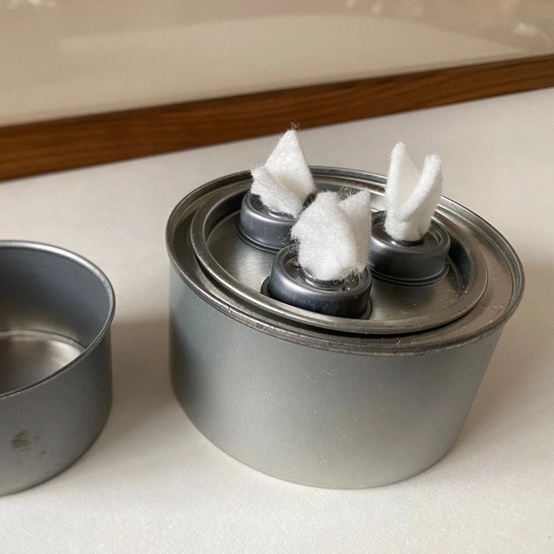 环保油三头燃料罐，环保油专用，送玻璃纤维灯芯