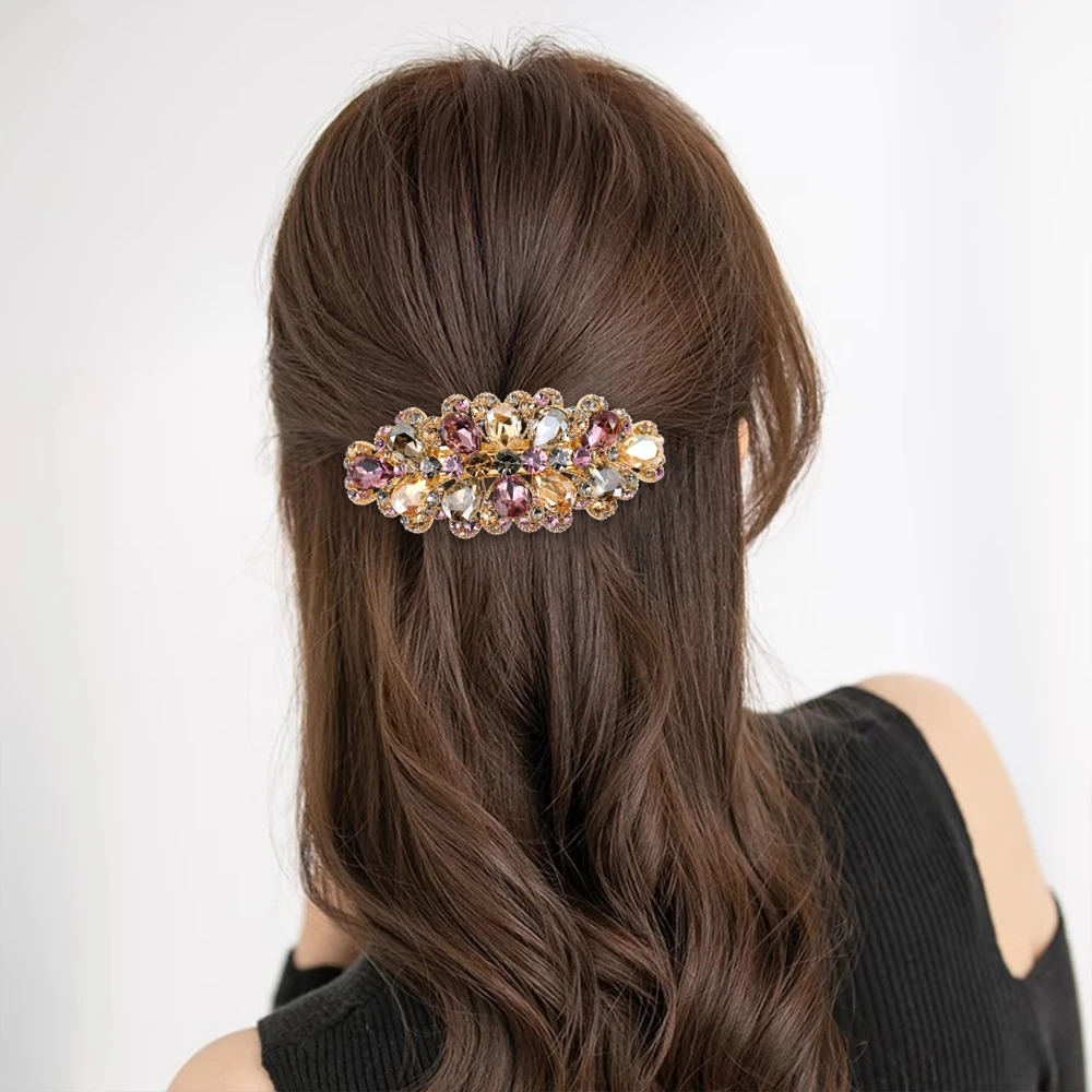 泛思高档轻奢大号发夹后脑勺2025新款头饰弹簧夹发卡妈妈韩版发饰