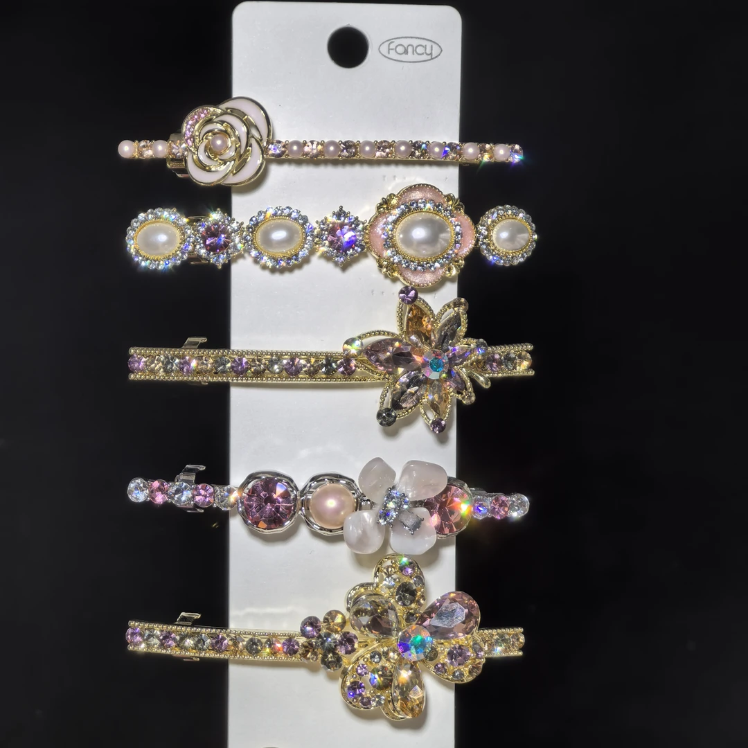 泛思新款6cm两片夹系列高档发夹边夹刘海夹气质韩版