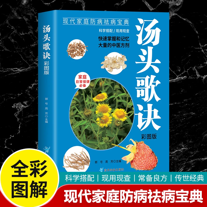 汤头歌诀 彩图解中医基础理论书籍大全 中草药医学方剂学详解中药