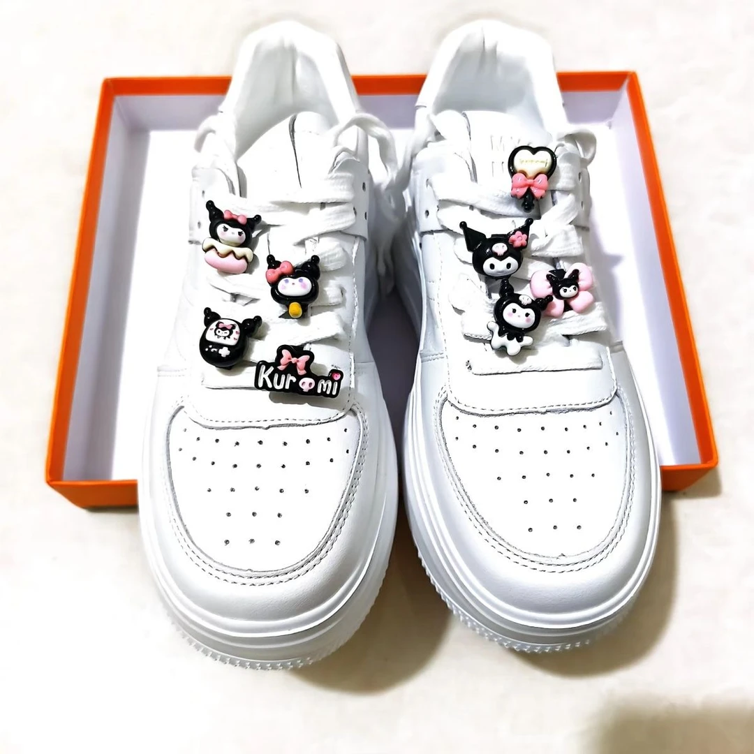 亮面库洛米卡扣空军一号送闺蜜好友手工米奇鞋扣可爱时尚卡通花扣