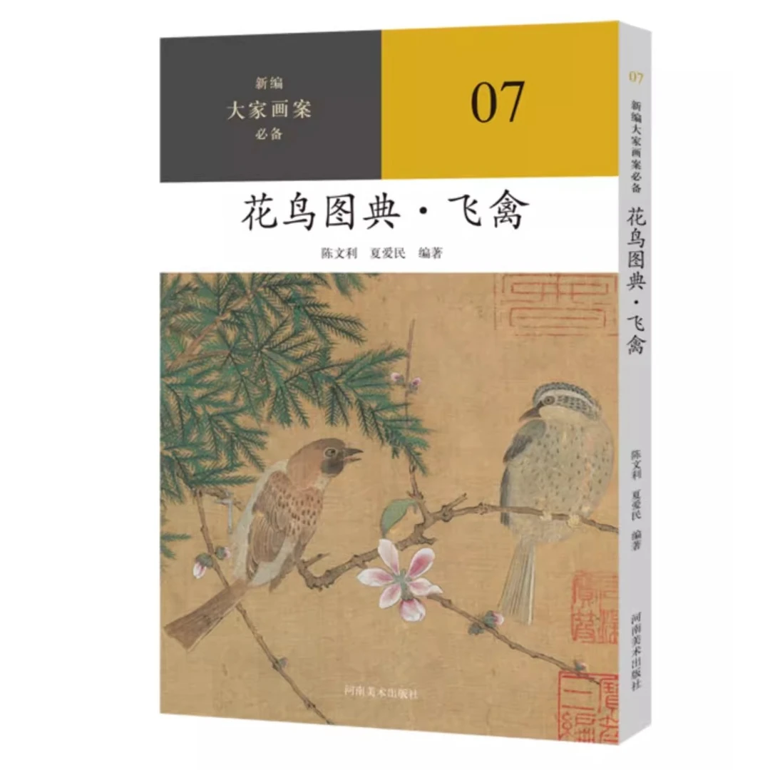 新编大家画案bi备花鸟图典飞禽花鸟画国画技法步骤美术教材书籍国