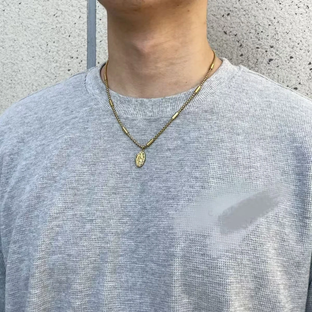 钛钢项链 钛钢项链简约小众设计美式潮流锁骨装饰配饰