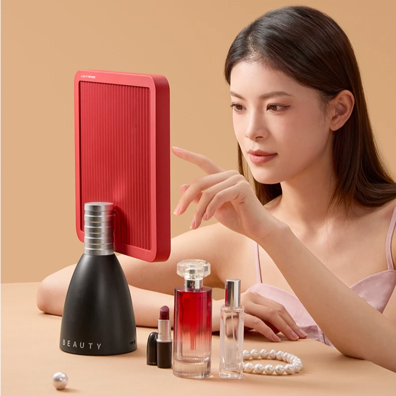 小方镜超大范围【补光化妆镜】led超高清台式桌面梳妆镜美妆镜子