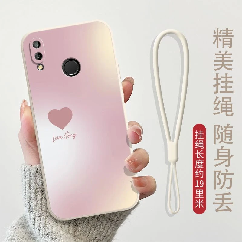 爱心华为nova3 nova3i手机壳液态硅胶保护套全包直边防摔超薄软壳