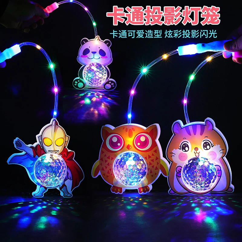 发光玩具2024新款pvc龙年国潮网红卡通花灯元旦儿童灯笼成品