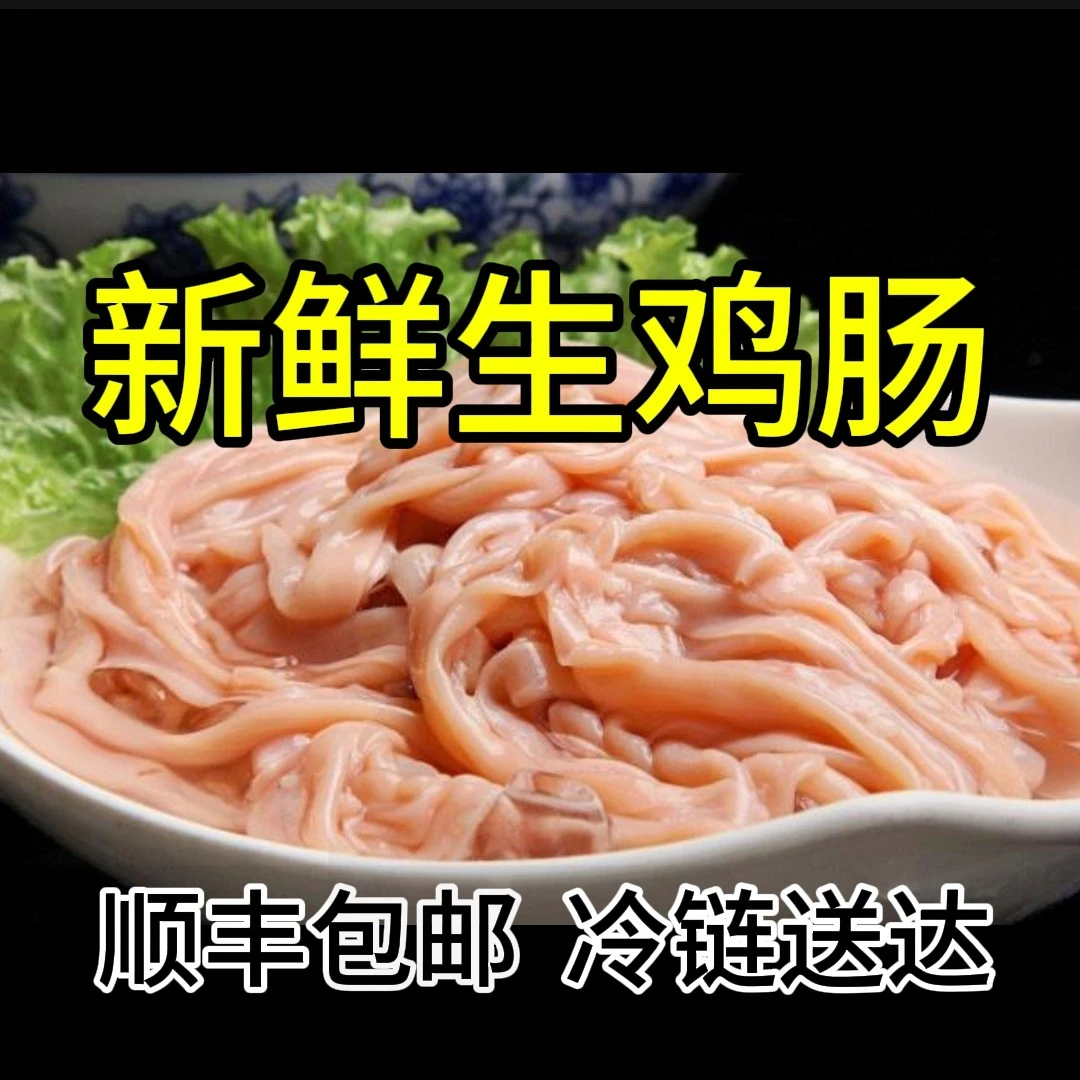 新鲜鸡肠子公鸡肠子冷冻公鸡肠火锅食材鸡肠生鸡肠鸡肠子