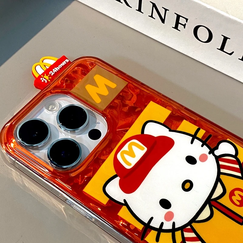 卡通可爱KT猫iphone15promax手机壳适用苹果14pro/13全包12硅胶11