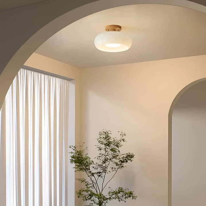 过道灯走廊灯中式复古玄关简约衣帽间客厅吸顶灯新中式家用吸顶灯