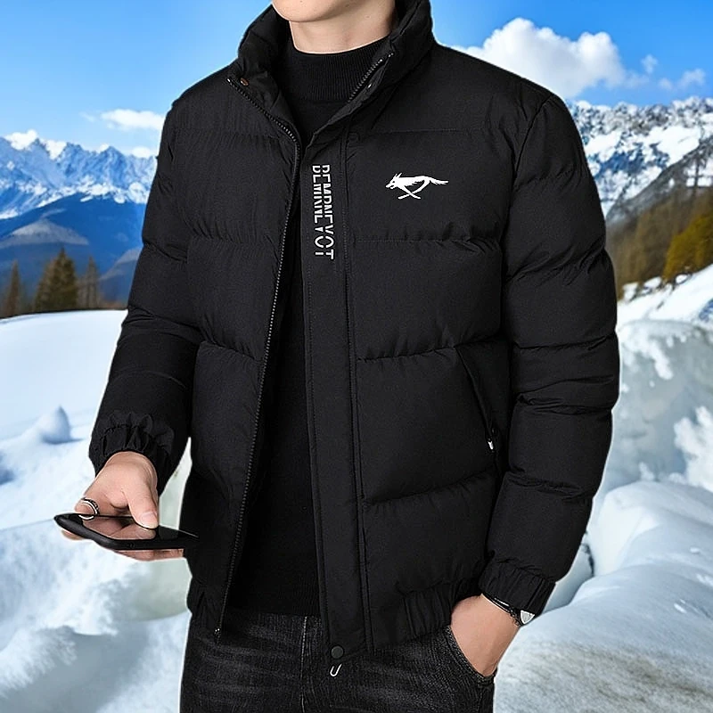 7匹男士断码狼冬季新款立领棉服短款时尚休闲百搭加厚保暖外套男