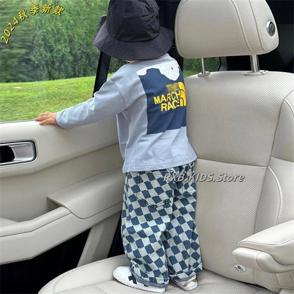 韩国童装春秋新款男女童韩版洋气宝宝衣服儿童潮酷痞帅童装