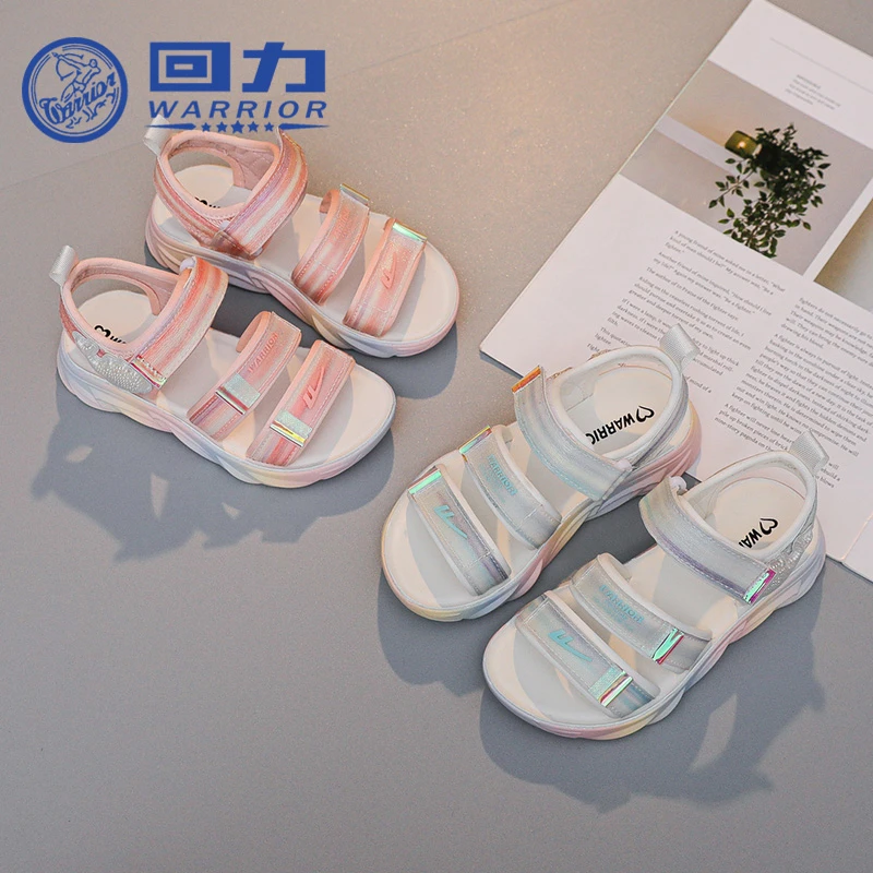 回力品牌儿童鞋子2025年夏季新品女孩沙滩鞋休闲时尚轻便凉鞋0486
