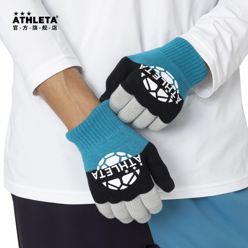 ATHLETA阿仕利塔毛线手套保暖防滑可触屏冬季户外运动手套 05328