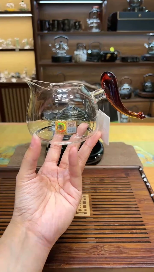 【闪购商品】玻璃茶盏安游茶海琥珀色