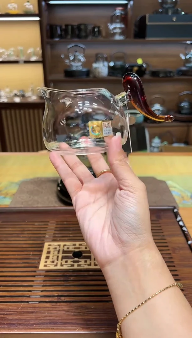 【闪购商品】玻璃茶盏安游茶海琥珀色