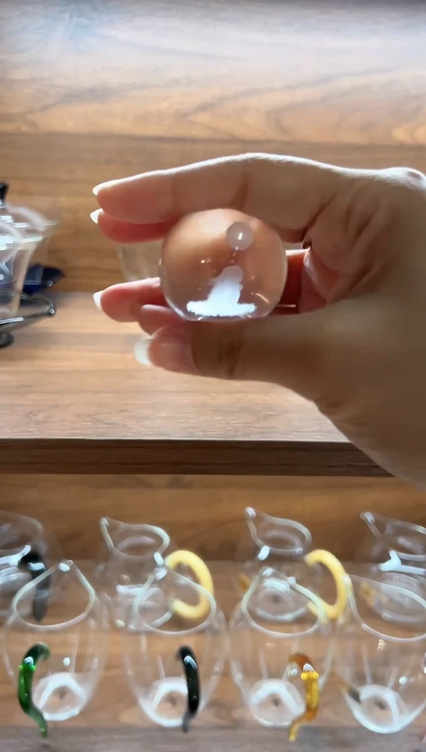 【闪购商品】玻璃茶盏兔子盖置