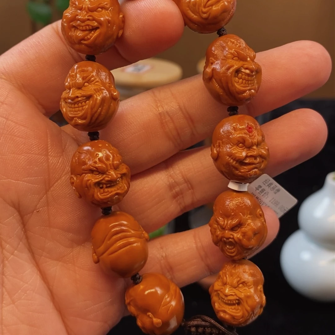 【闪购商品】橄榄核核雕恶僧……